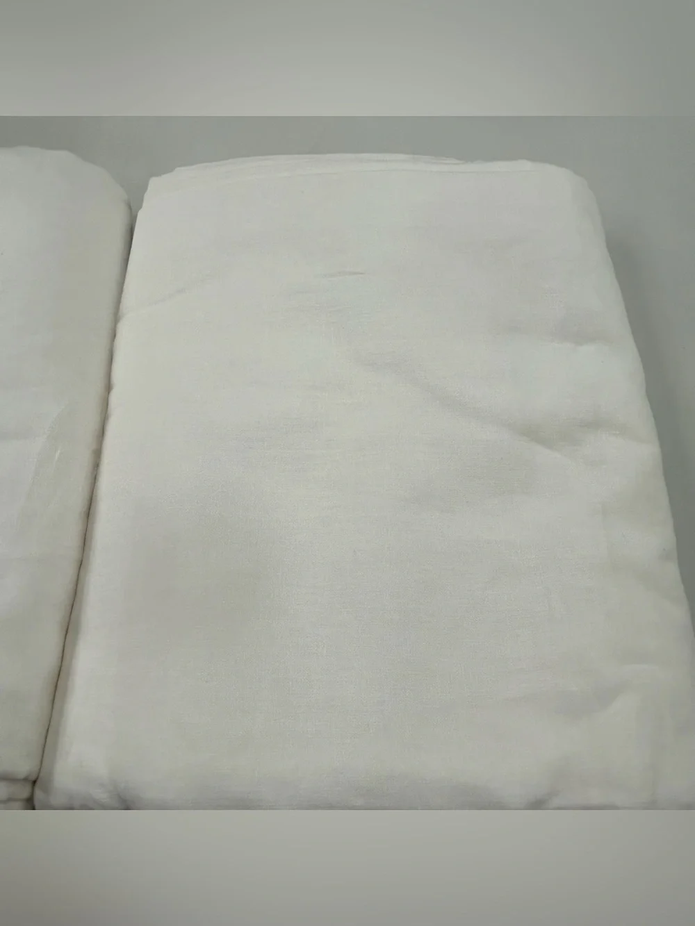 NWOT QUINCE Set Of 2 48x108 European Linen Curtains Cream 8813